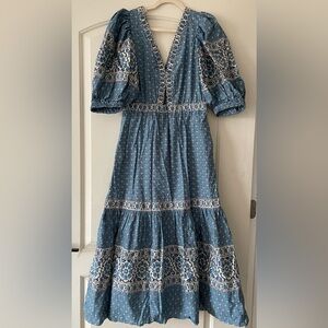 Sea New York Fernanda Keyhole Poplin Dress sz 8